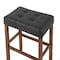Alaterre Furniture Madison Backless Bar Height Stool True Walnut Finish with Black PU AVMA2270 - alternate 10